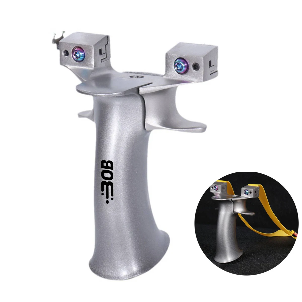 Stainless Steel Bow Head Slingshot 1