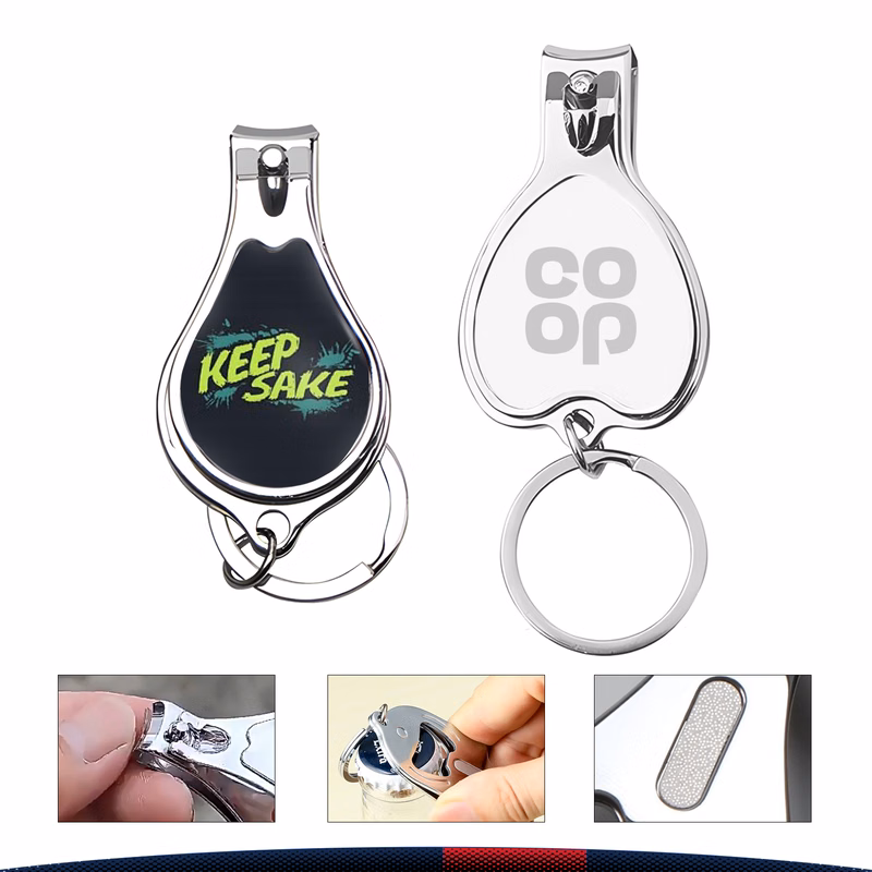 Retae 4in1 Carbon Steel Keychain Nail Clipper