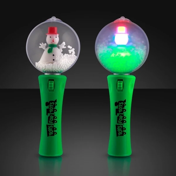 LED Spinning Snowman Light Wand 1
