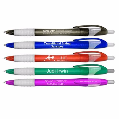 Silhouette Translucent Retractable Ballpoint Pen