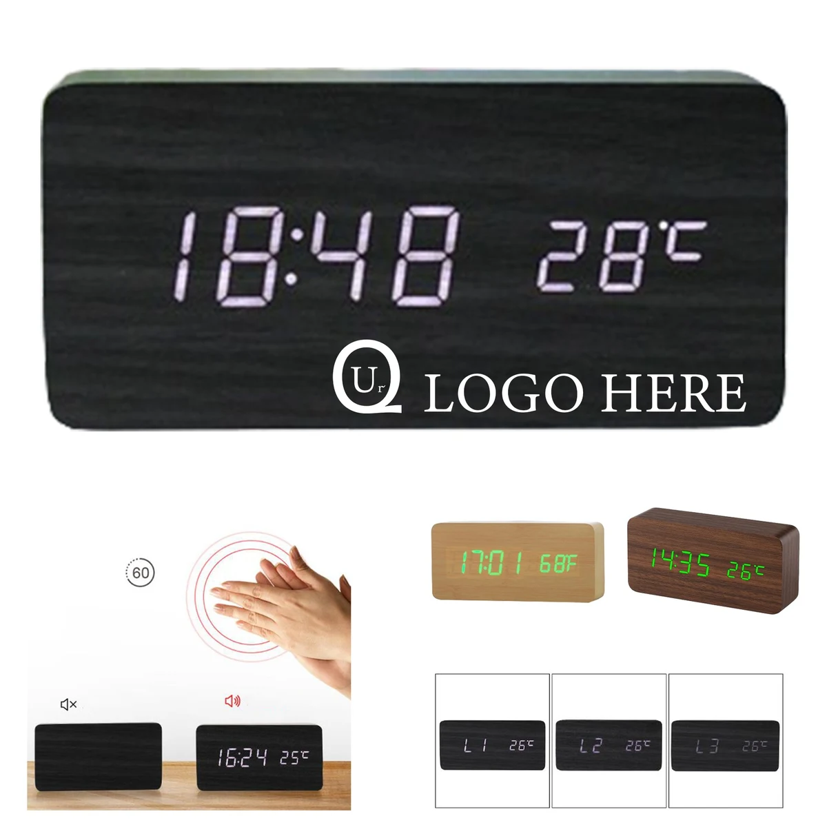 Usb Led Multifunction Alarm Clock 1