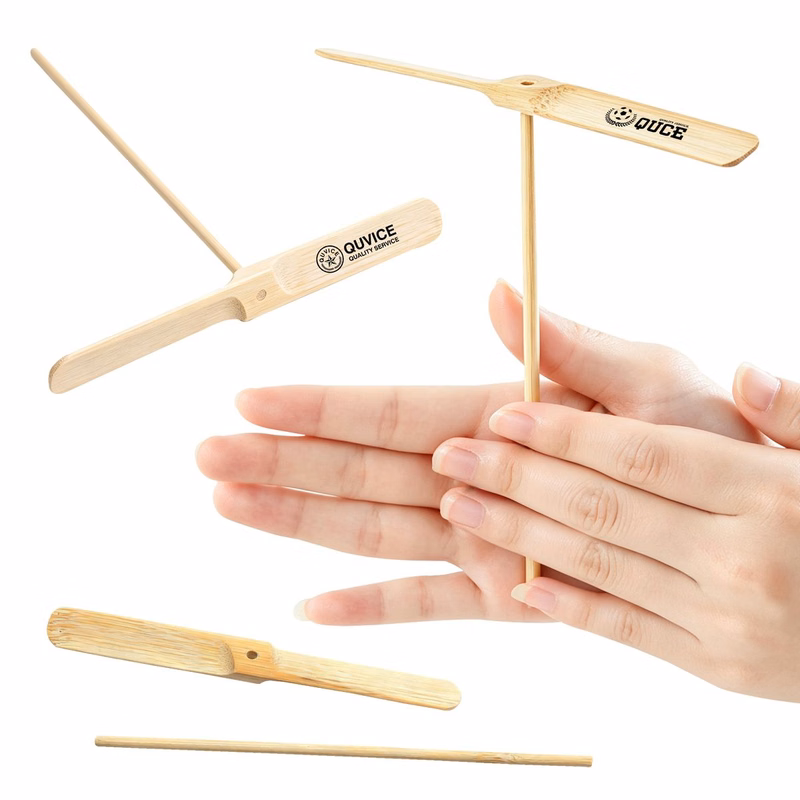 Traditional Bamboo Wood Hand Spinning Toy