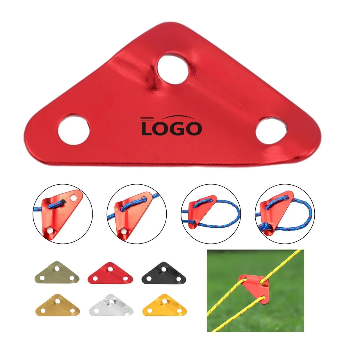 Durable Triangle Wind Rope Tent Buckle 1