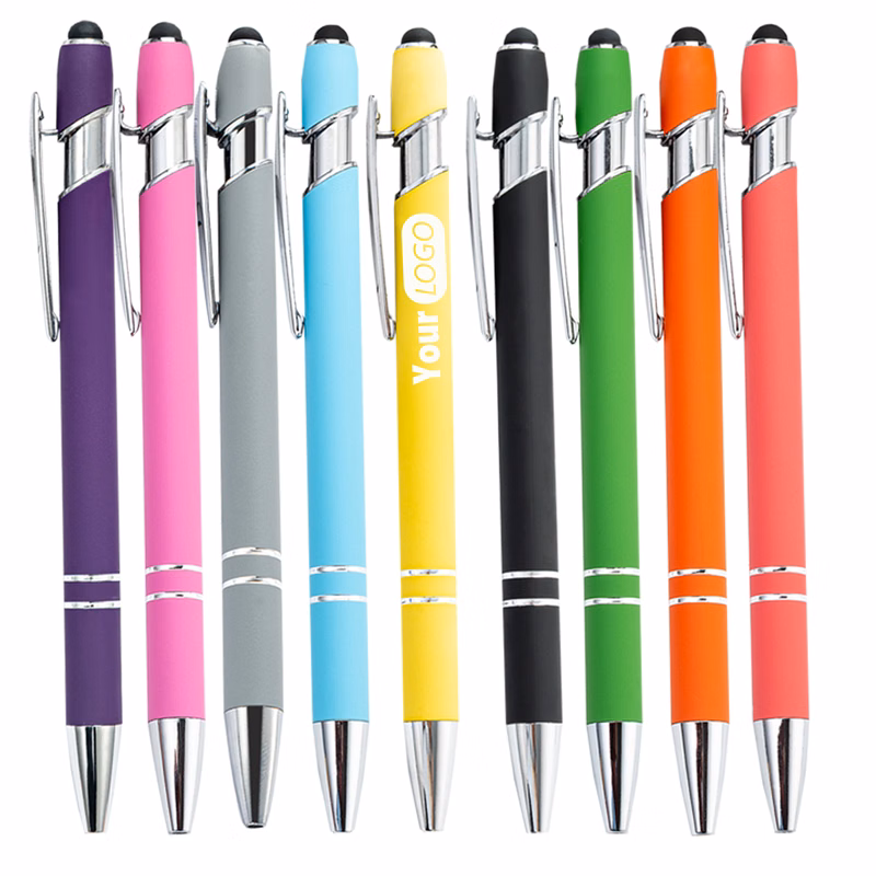 Aluminum Writing Pen with Stylus