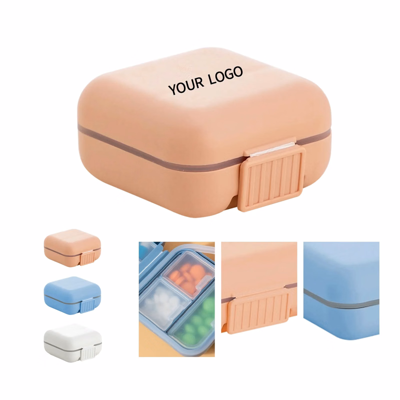 Travel Pill Case with Secure Sealing and Compartments