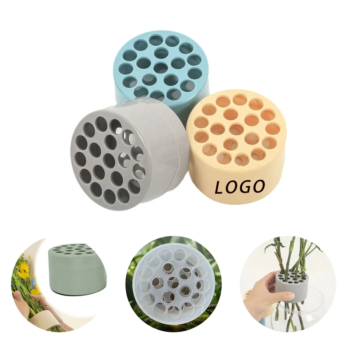 Plastic Flower Arranger With Logo For Planting 1