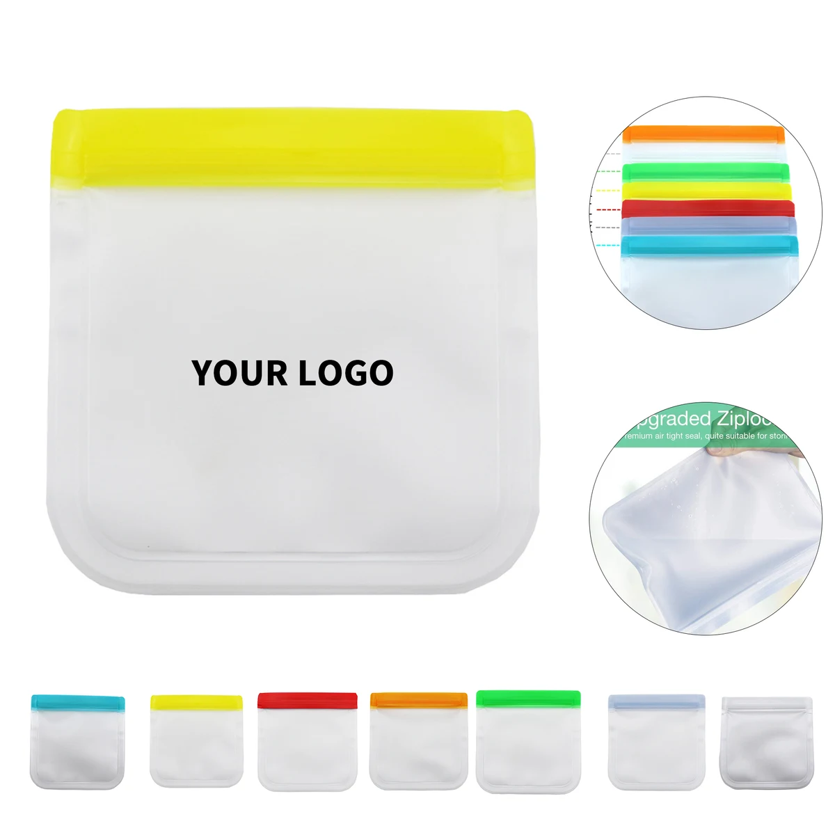 PVEA Reusable Food Storage Bag With Easy Tear Closure 1
