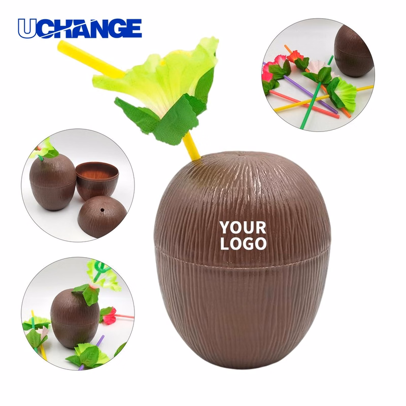 Coconut Cup PP Plastic with Twist Close Lid Design