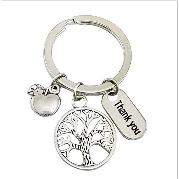Metal Keychain with Tree for Thanksgiving 1