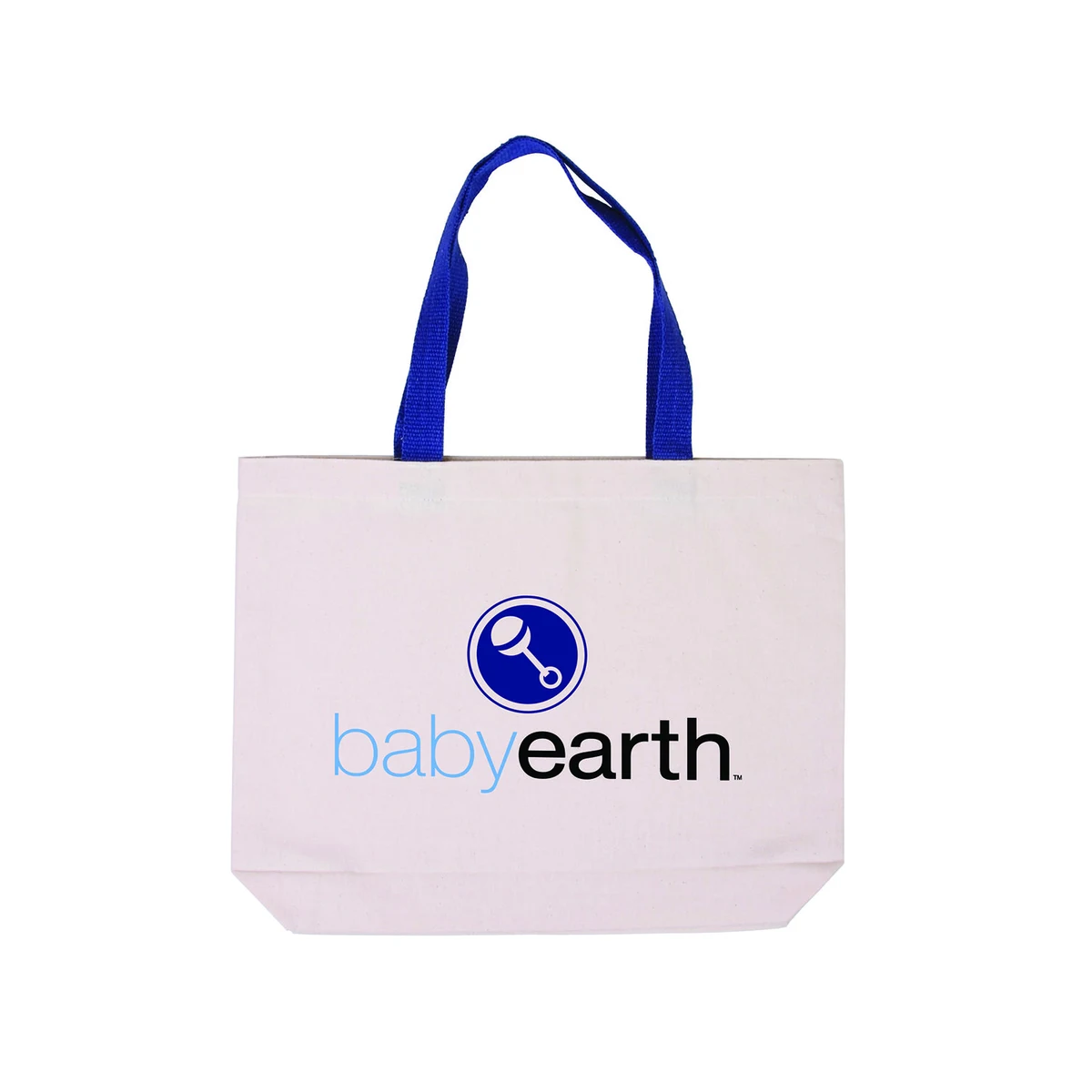 Cotton Canvas Tote Bag with Color Accents, custom tote bag with logo imprint 1
