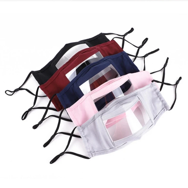 Lip Language Clear Cotton Reusable Adjustable Mask 1