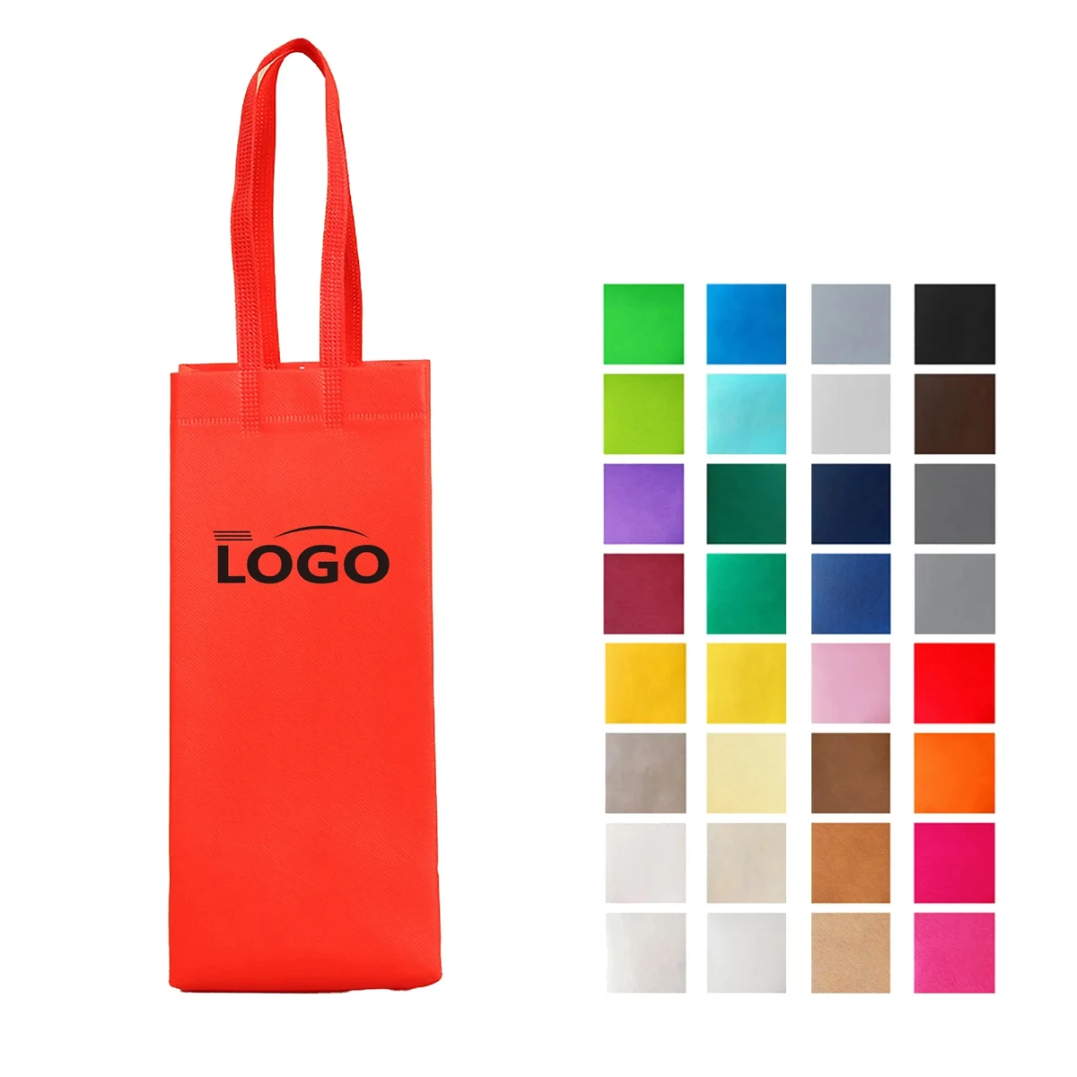 Customizable Non Woven Wine Bottle Gift Bag 1