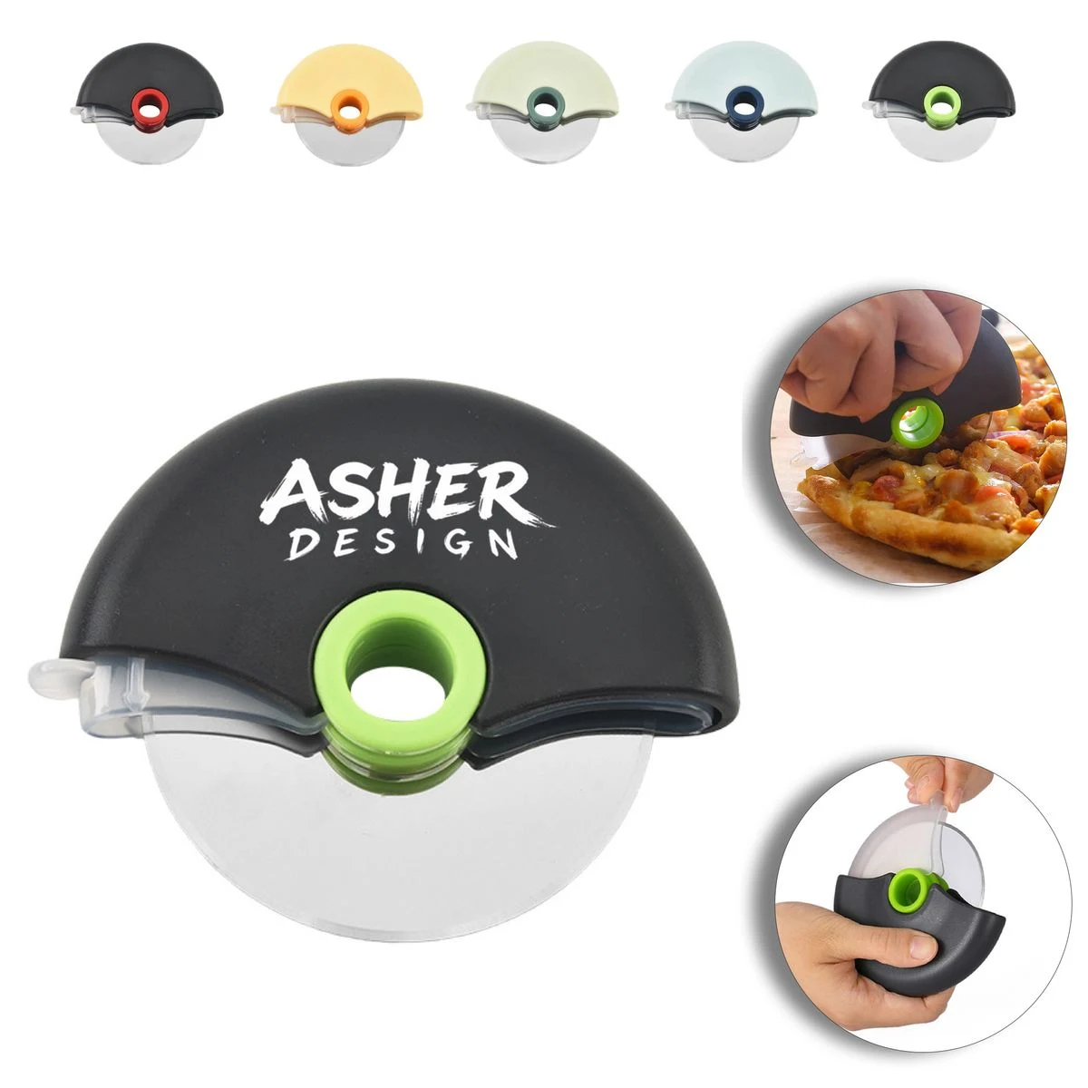 Safe Cut Pizza Cutter Roller Wheel 1