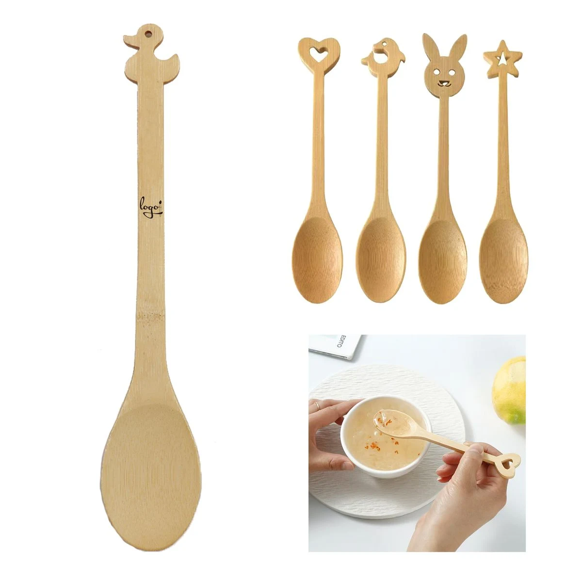 Cartoon Wooden Dessert Spoon 1