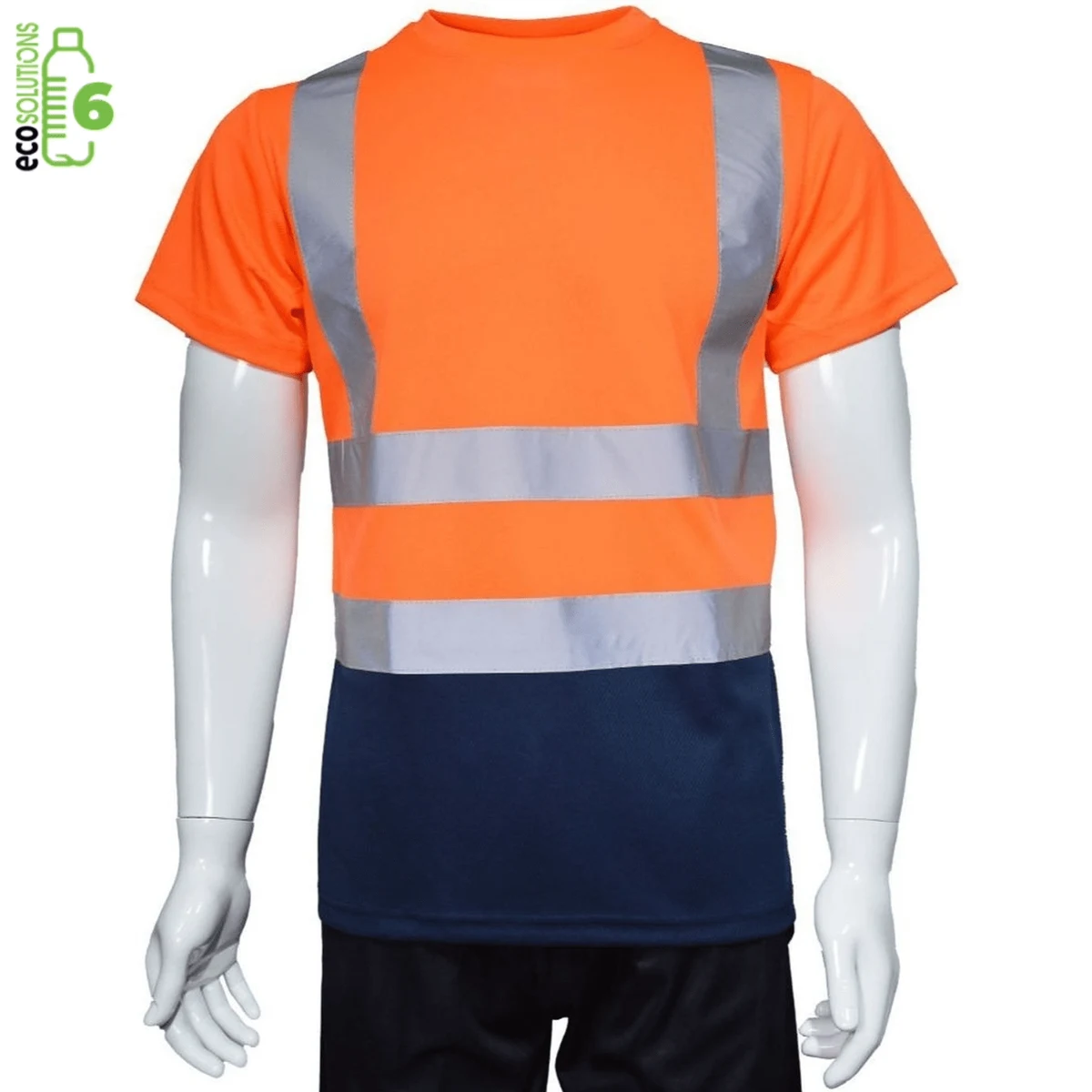 rPET Class 2 Color Block Reflective Safety T-Shirt 1