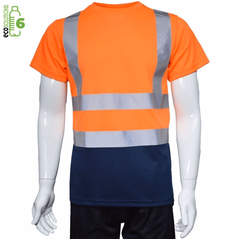rPET Class 2 Color Block Reflective Safety T-Shirt
