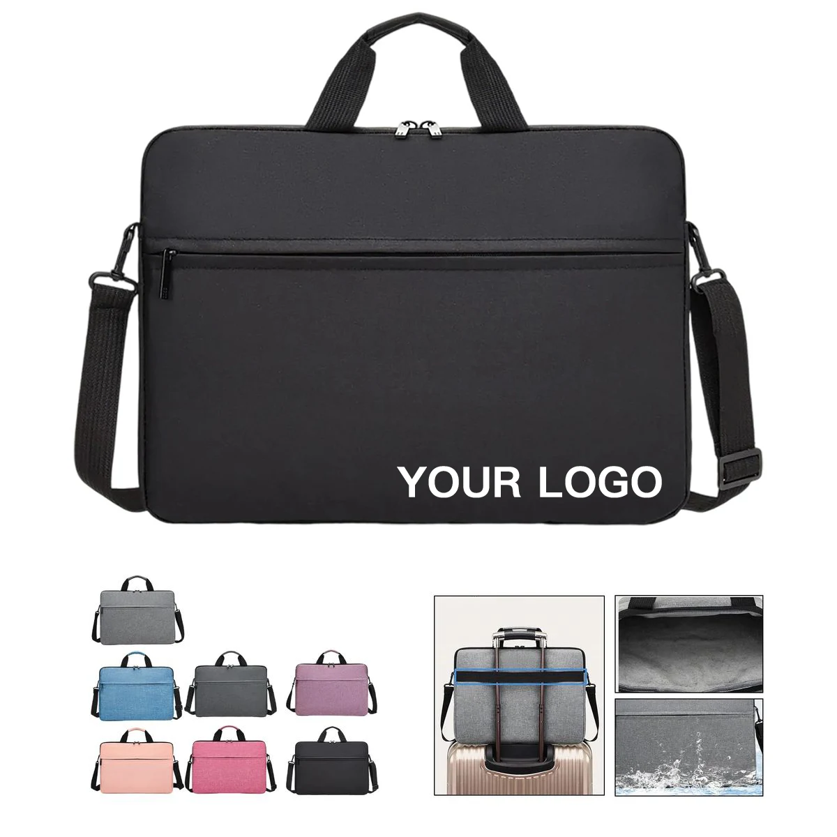 Oxford Travel Laptop Case with Handles and Strap 1