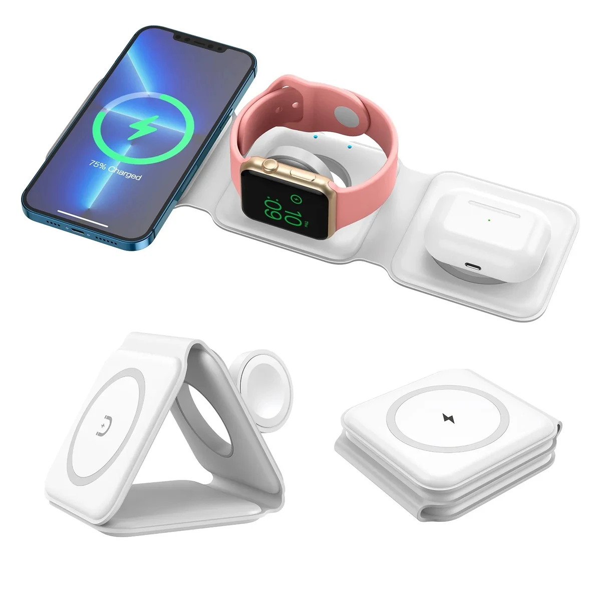 Fast Wireless Charging Station for iPhone, iWatch, AirPods 1