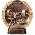 Bench High Relief Circular Plate Award
