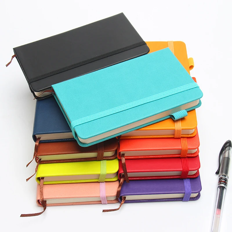 Colour A6 Small Pocket Notebooks With Pu Cover 1