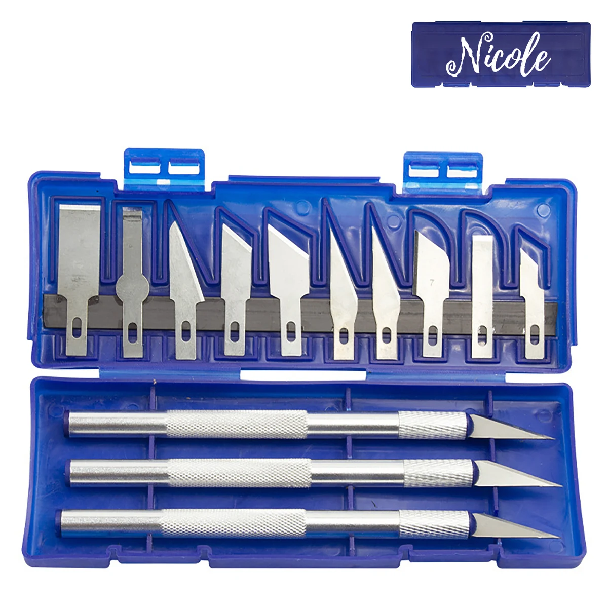 Art Craft Knife Set w/ Plastic Storage Box 1