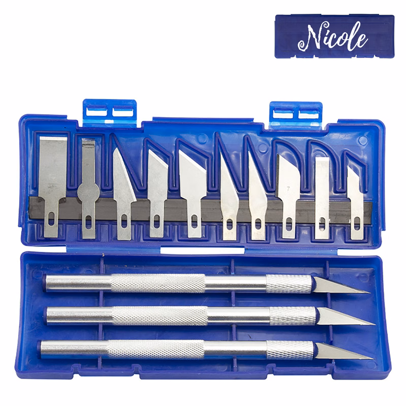 Art Craft Knife Set w/ Plastic Storage Box