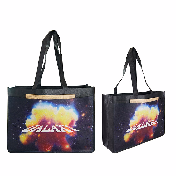 Fully Sublimated 16"x 12" Evermore Shopper 100 GSM PET Non-Woven Tote Bag
