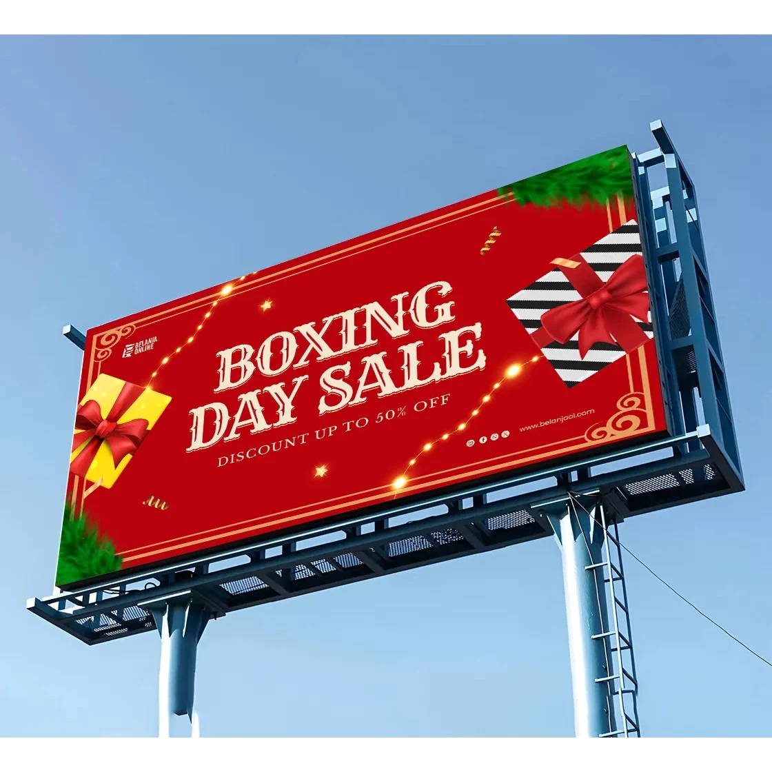 Billboard Banners -Ultra Strong Adhesive tabs (1 Ft x 1 Ft) 1