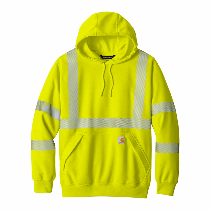 Carhartt ANSI Class 3 High-Visibility Hooded Sweatshirt