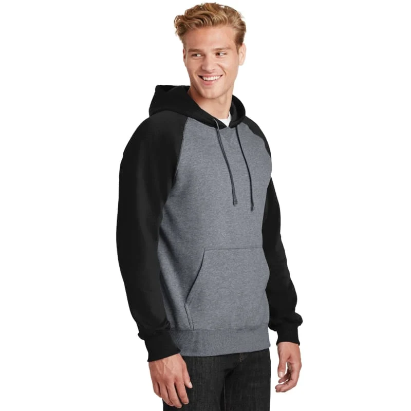 Sport-Tek Raglan Colorblock Pullover Hooded Sweatshirt., custom hoodie or sweatshirt with logo imprint 1