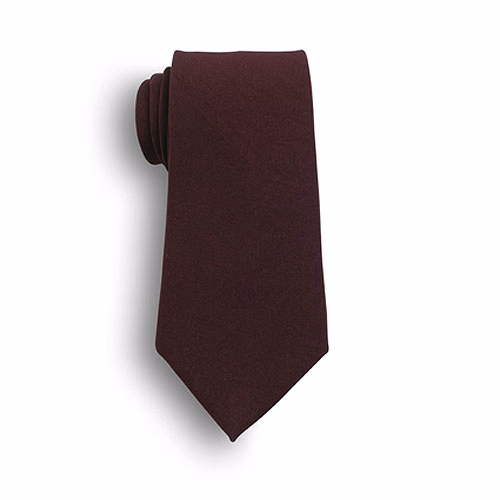 57" Maroon Polyester Poplin Uniform Tie