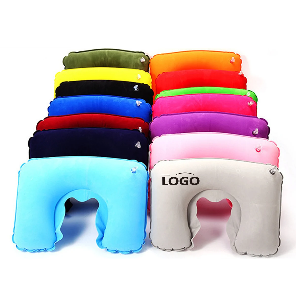 Inflatable U-Shaped Pillow Neck Support Travel 1