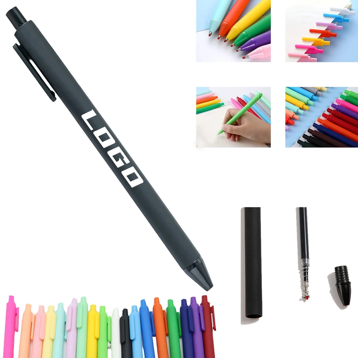 Plastic Solid color Ballpoint Pen MOQ100pcs 1