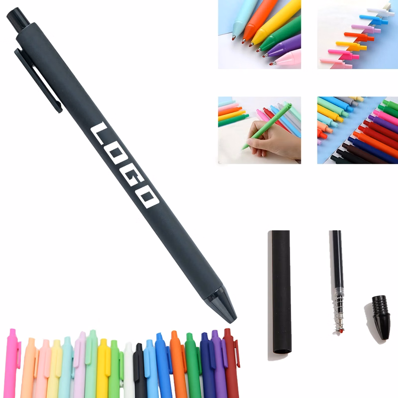 Plastic Solid color Ballpoint Pen MOQ100pcs