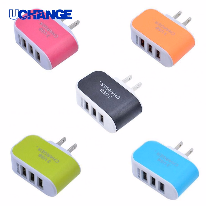 3-USB Multi-Port Charger Power Adapter