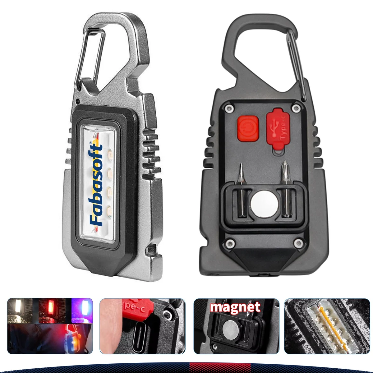 Rynor Multifunctional COB LED Keychain Flashlight 1