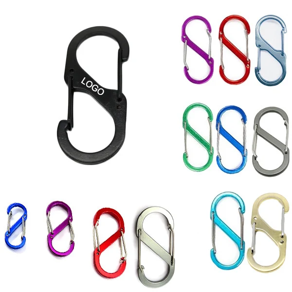 S-shape Aluminum Carabiner (1 9/16" W x 3 7/16" H) 1