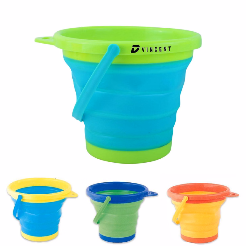 Portable BPA Free Collapsible Beach Buckets Toy