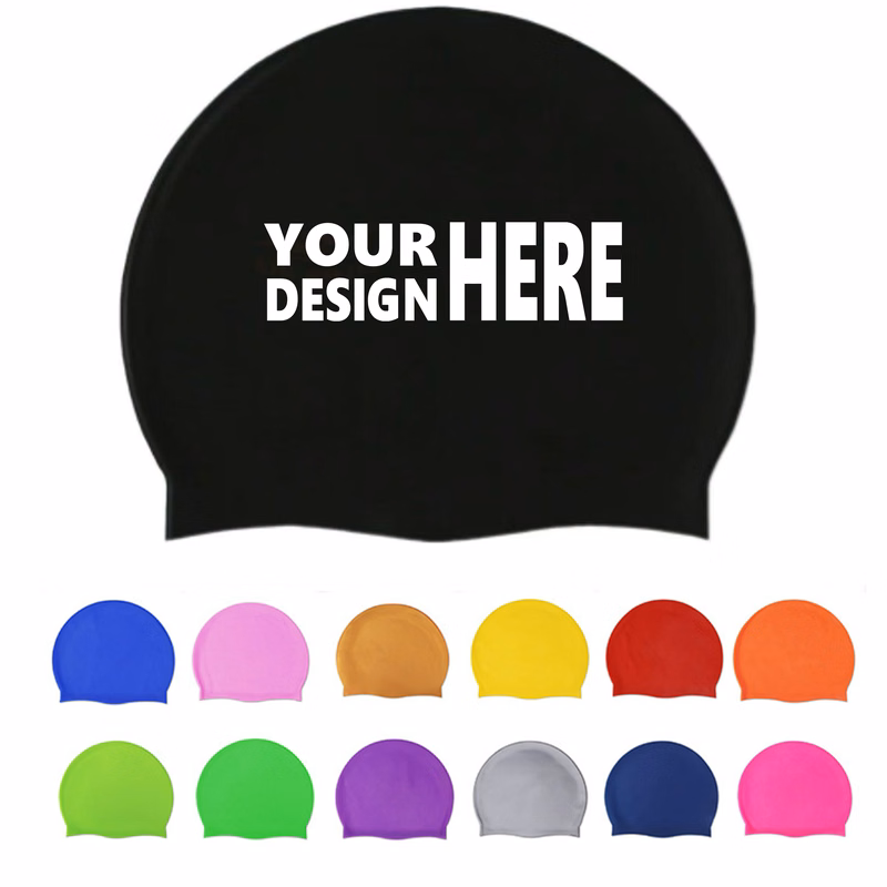 Colorful Silicone Swim Cap