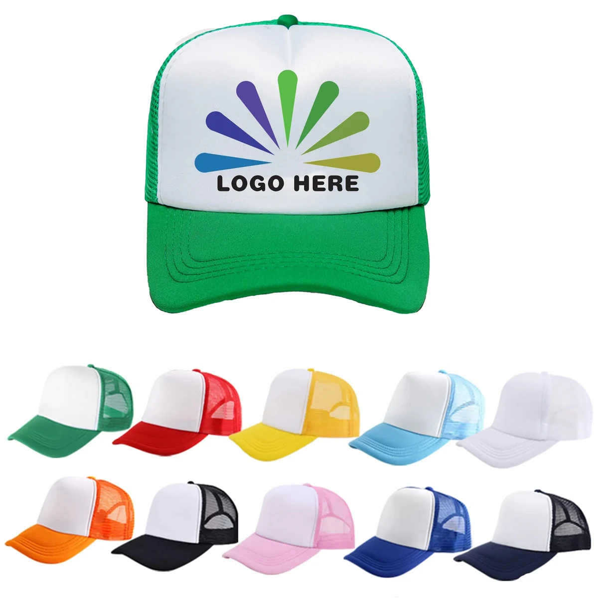 Full Color Foam Mesh Back Trucker Cap 1