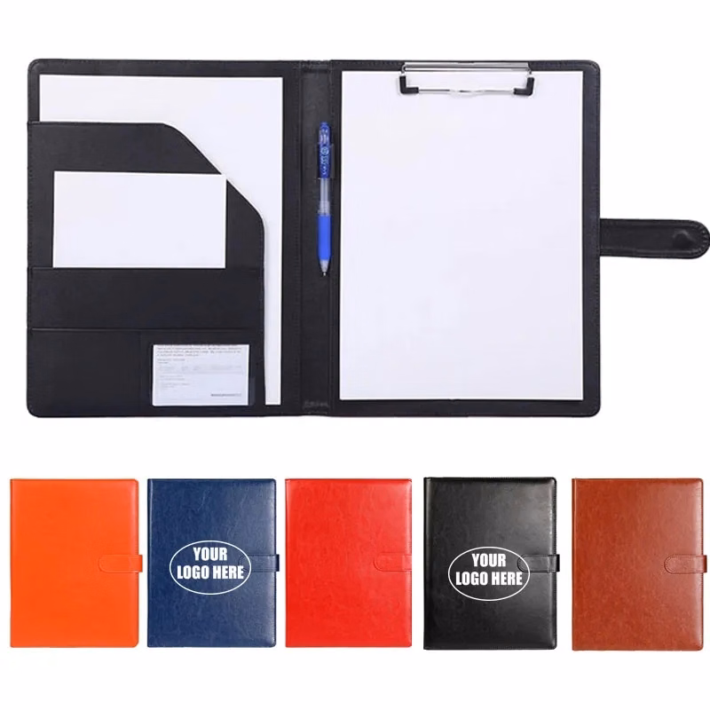 A4 PU Leather Padfolio Folder