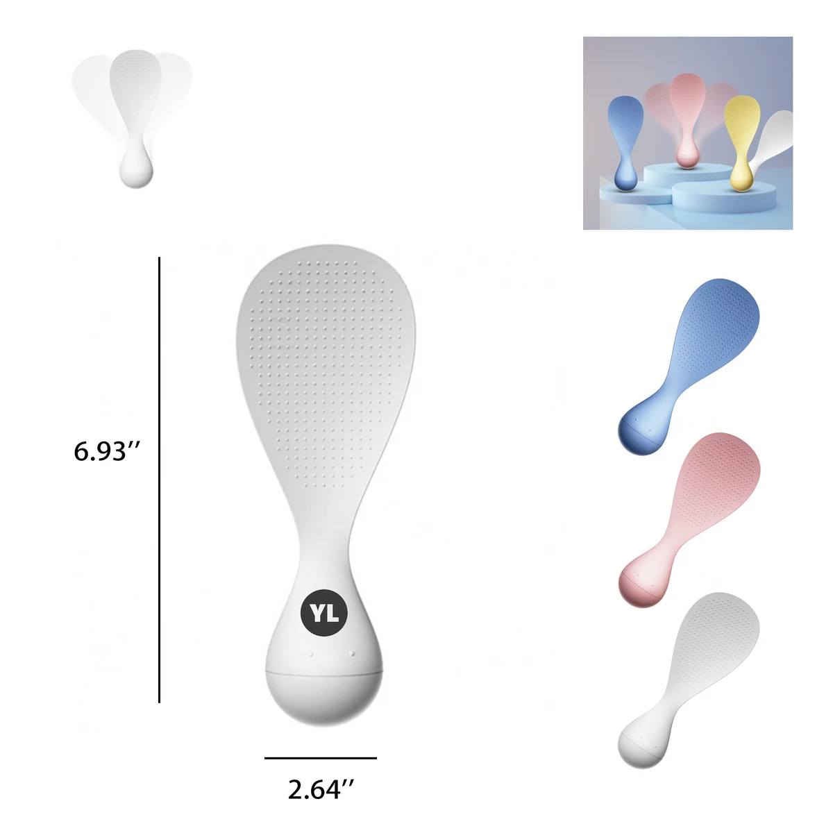 Creative Tumbler Roly-Poly Nonstick rice spoon 1