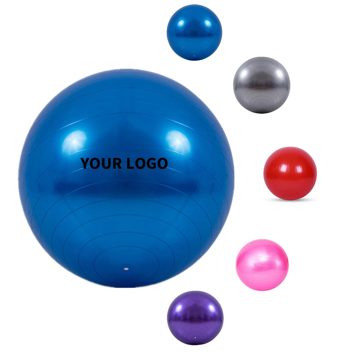 PVC Yoga Exercise Ball 25.5" Diameter With Non Slip Surface 1
