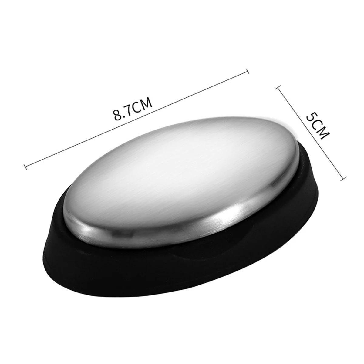 Small Stainless Steel Oval Soap 1