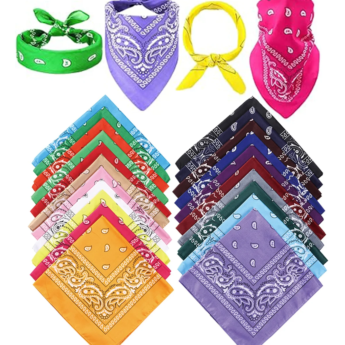 Outdoor sports bandana cycling face mask paisley headscarf 1