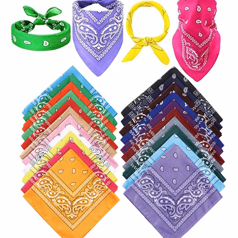 Outdoor sports bandana cycling face mask paisley headscarf
