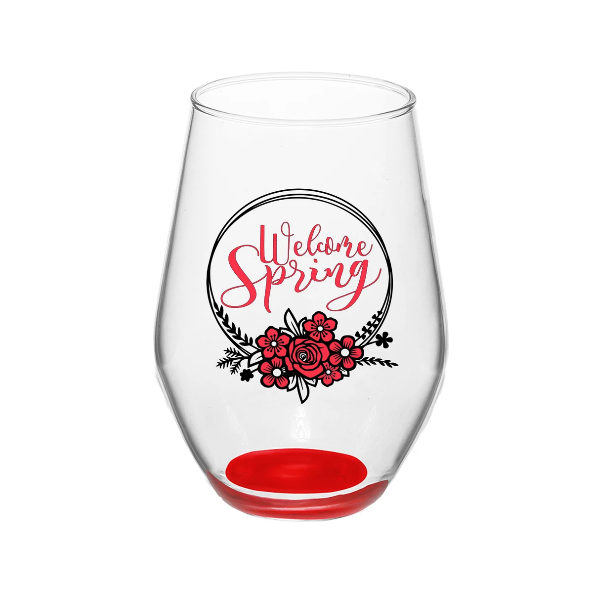 19oz Brigid Stemless Red Wine Glasses (2 Color) 1