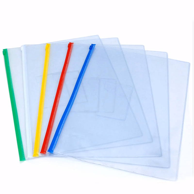 Custom Clear Waterproof Folder With Zipper