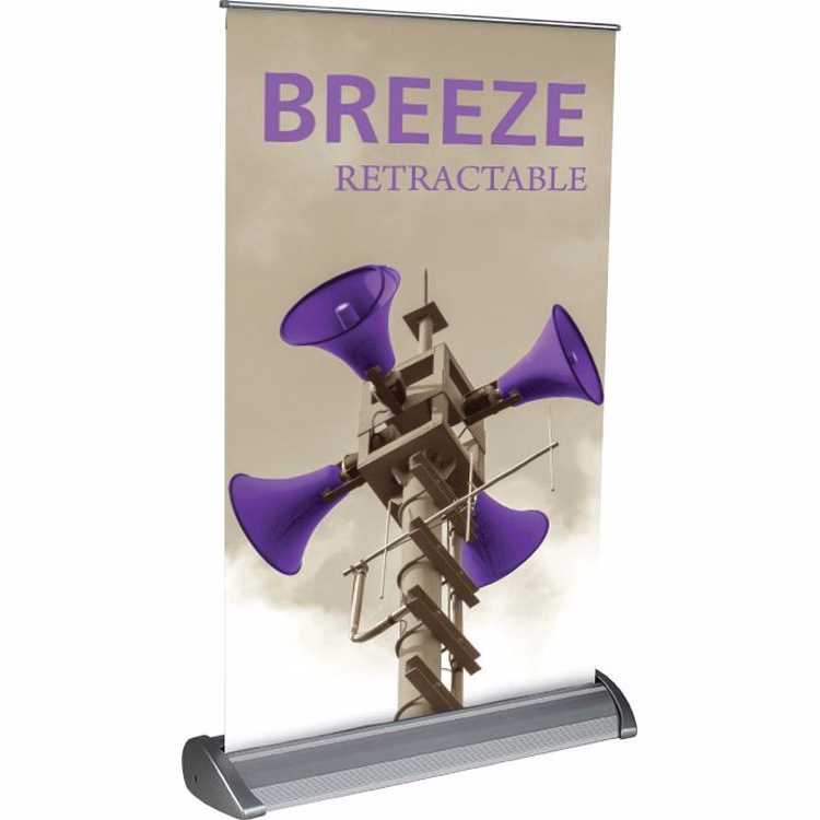 Breeze 2 Tabletop Banner Stand with Vinyl Graphic