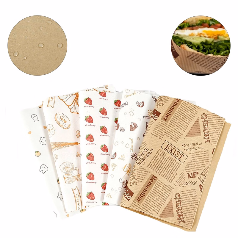 Promotional 12" Food Packaging Wax Paper with Imprint